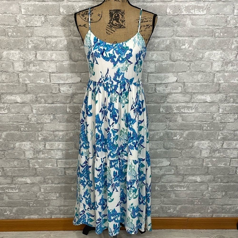 Charles Henry Floral MIDI Dress